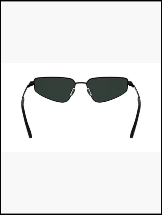 Metal Cat Eye Sunglasses with Logo Temples, UV Protection, Prescription-Ready